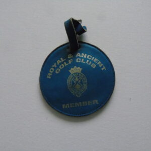 ROYAL AND ANCIENT GOLF CLUB MEMBERS LEATHER BAG TAG  - SOLD