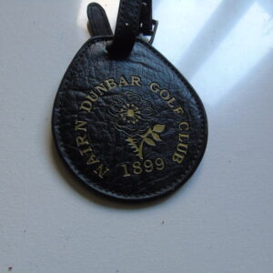Nairn Dunbar Golf Club Leather Bag tag