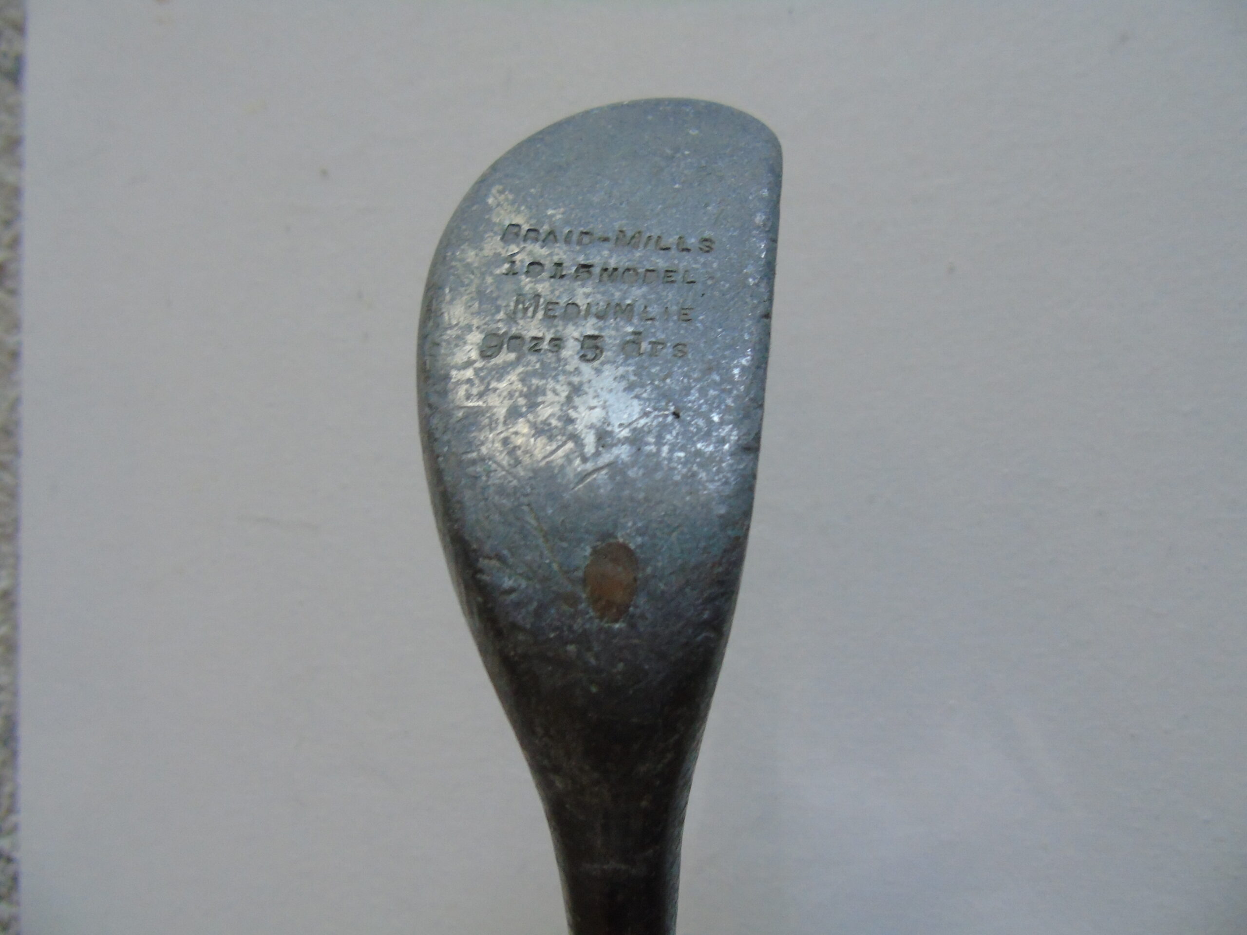 BRAID MILLS PUTTER HICKORY MEDIUM LIE 9 oz 5 drs - Image 3